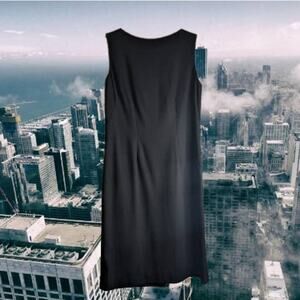 Jones & Co. 10 sleeveless, lined, wool, black, sheath dress. Fall, Office, Date